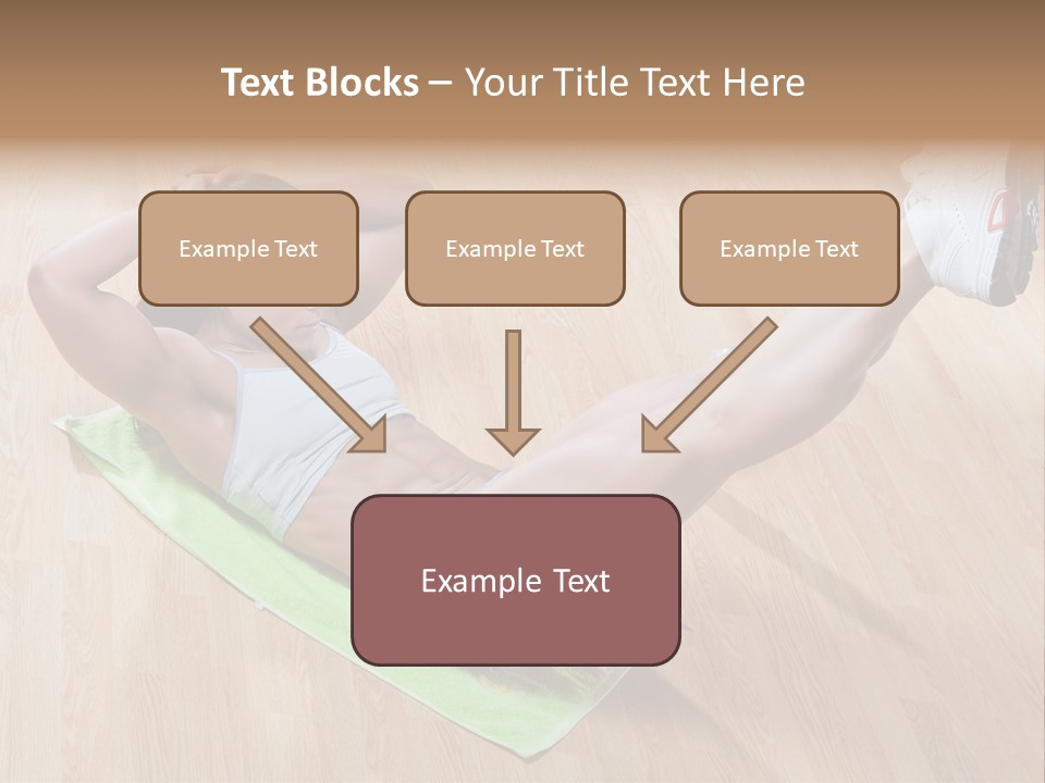 A Woman Is Doing A Yoga Pose On A Mat PowerPoint Template