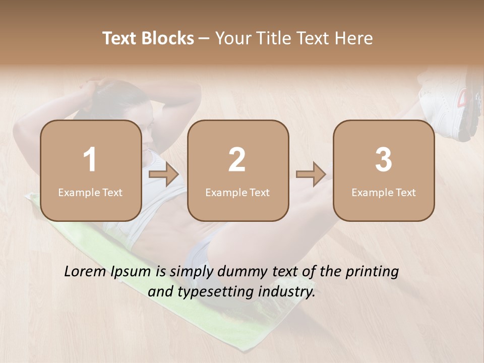 A Woman Is Doing A Yoga Pose On A Mat PowerPoint Template