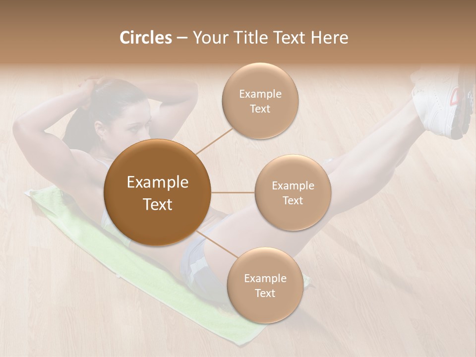 A Woman Is Doing A Yoga Pose On A Mat PowerPoint Template