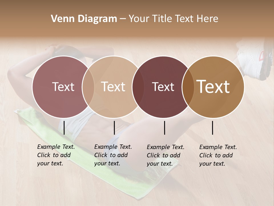 A Woman Is Doing A Yoga Pose On A Mat PowerPoint Template