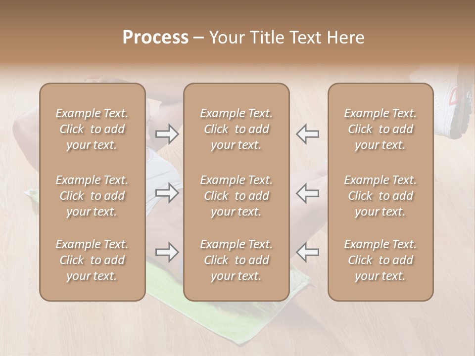 A Woman Is Doing A Yoga Pose On A Mat PowerPoint Template