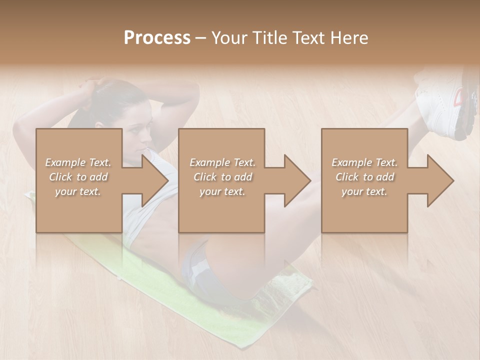 A Woman Is Doing A Yoga Pose On A Mat PowerPoint Template