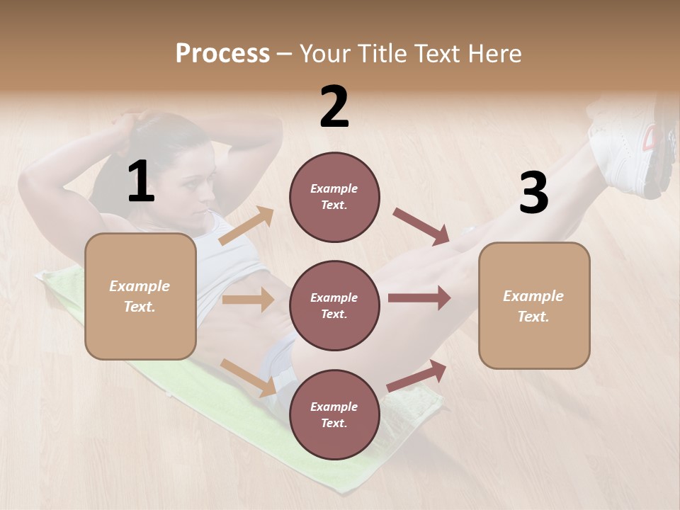 A Woman Is Doing A Yoga Pose On A Mat PowerPoint Template