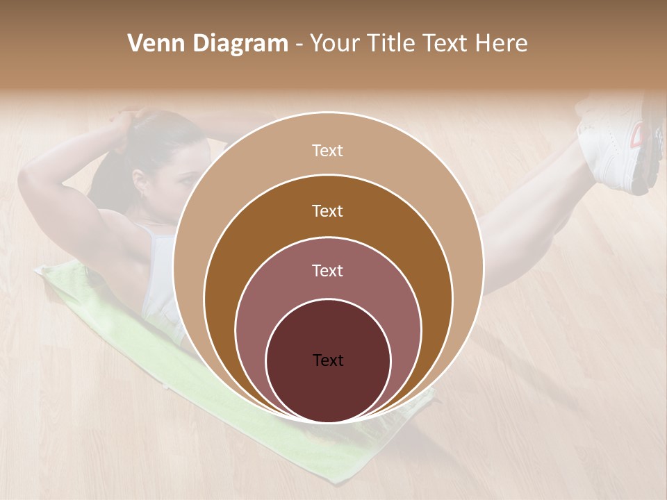 A Woman Is Doing A Yoga Pose On A Mat PowerPoint Template