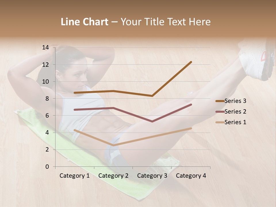 A Woman Is Doing A Yoga Pose On A Mat PowerPoint Template