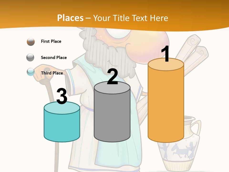 A Man With A Beard Holding A Baseball Bat PowerPoint Template