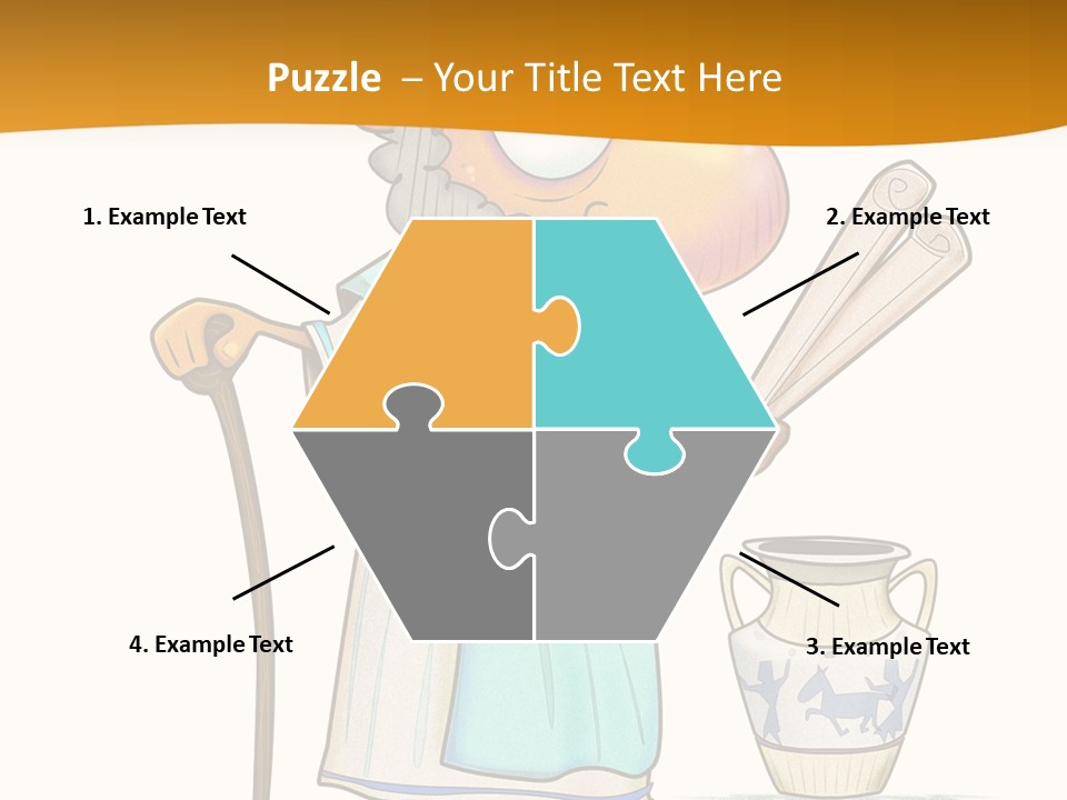 A Man With A Beard Holding A Baseball Bat PowerPoint Template