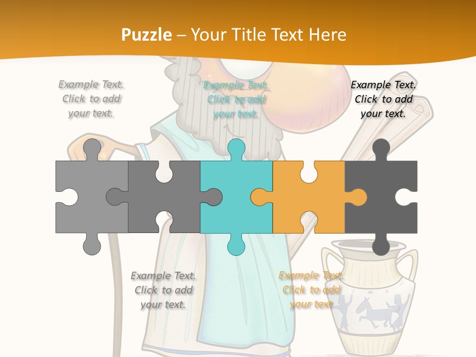 A Man With A Beard Holding A Baseball Bat PowerPoint Template