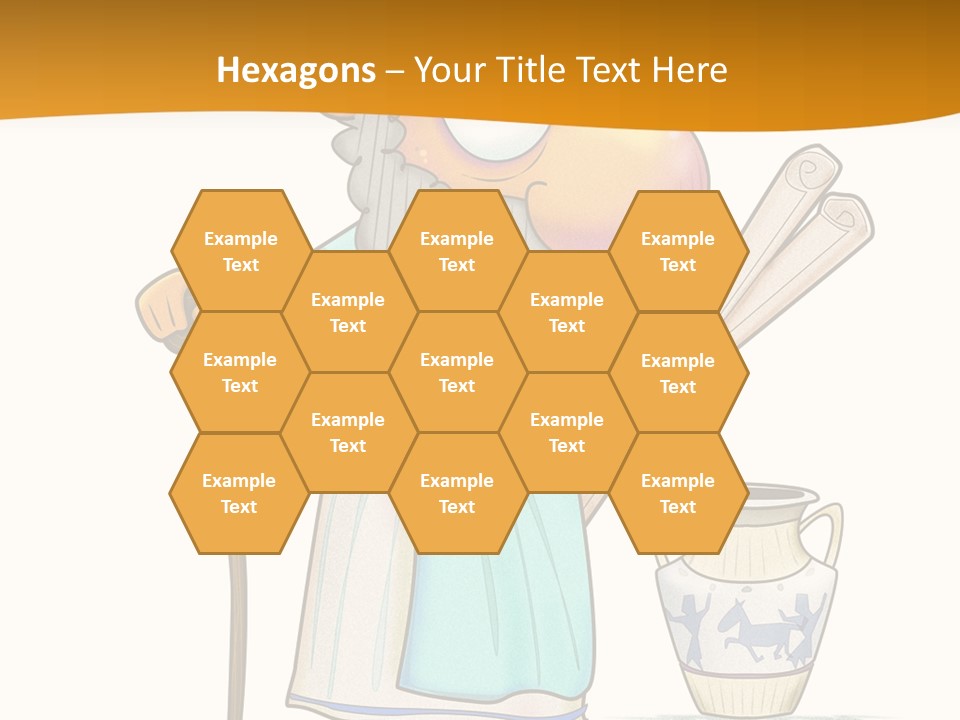 A Man With A Beard Holding A Baseball Bat PowerPoint Template