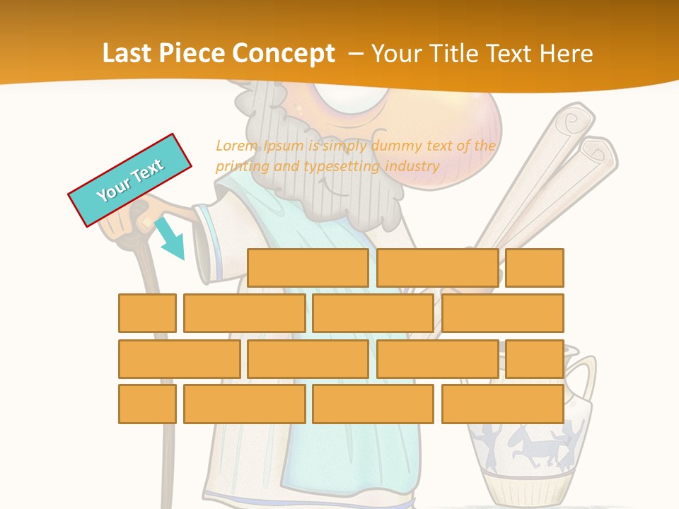 A Man With A Beard Holding A Baseball Bat PowerPoint Template