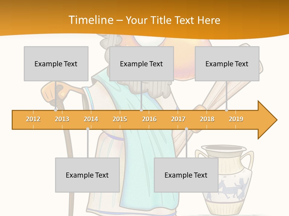 A Man With A Beard Holding A Baseball Bat PowerPoint Template