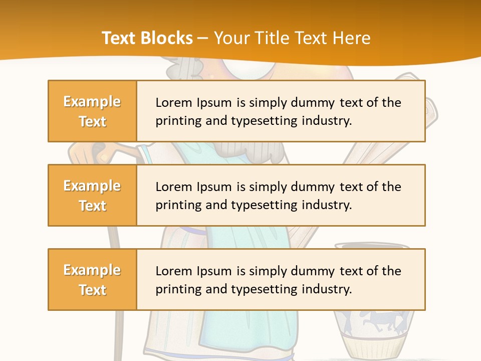 A Man With A Beard Holding A Baseball Bat PowerPoint Template