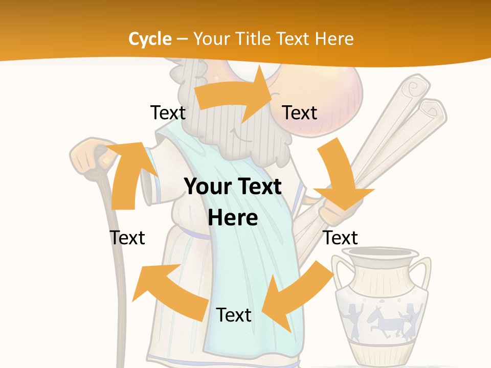 A Man With A Beard Holding A Baseball Bat PowerPoint Template