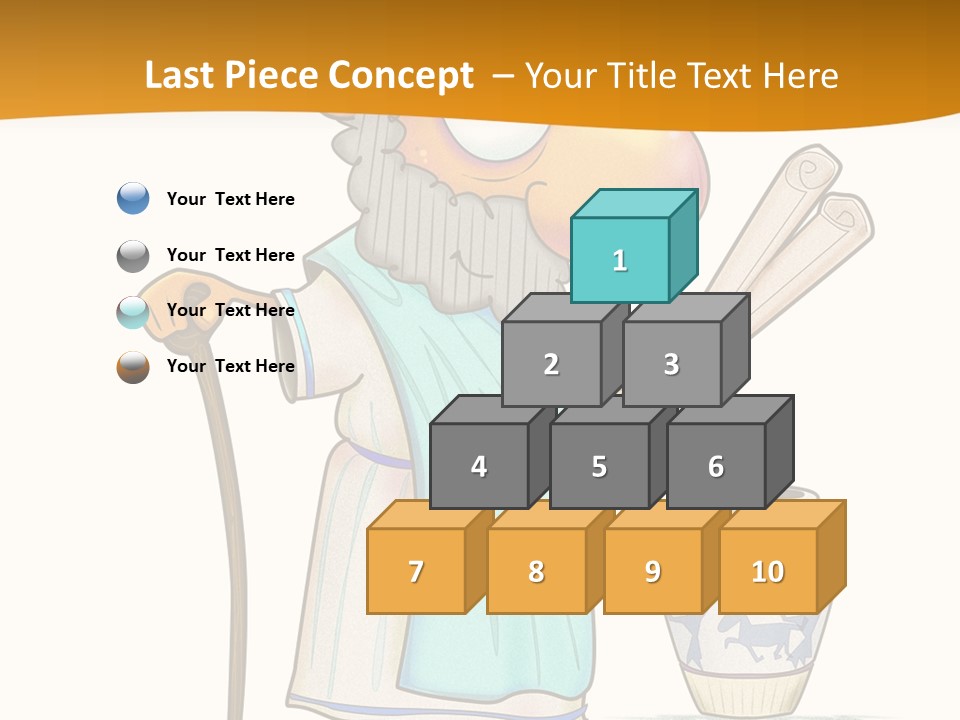 A Man With A Beard Holding A Baseball Bat PowerPoint Template