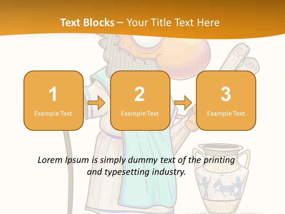 A Man With A Beard Holding A Baseball Bat PowerPoint Template