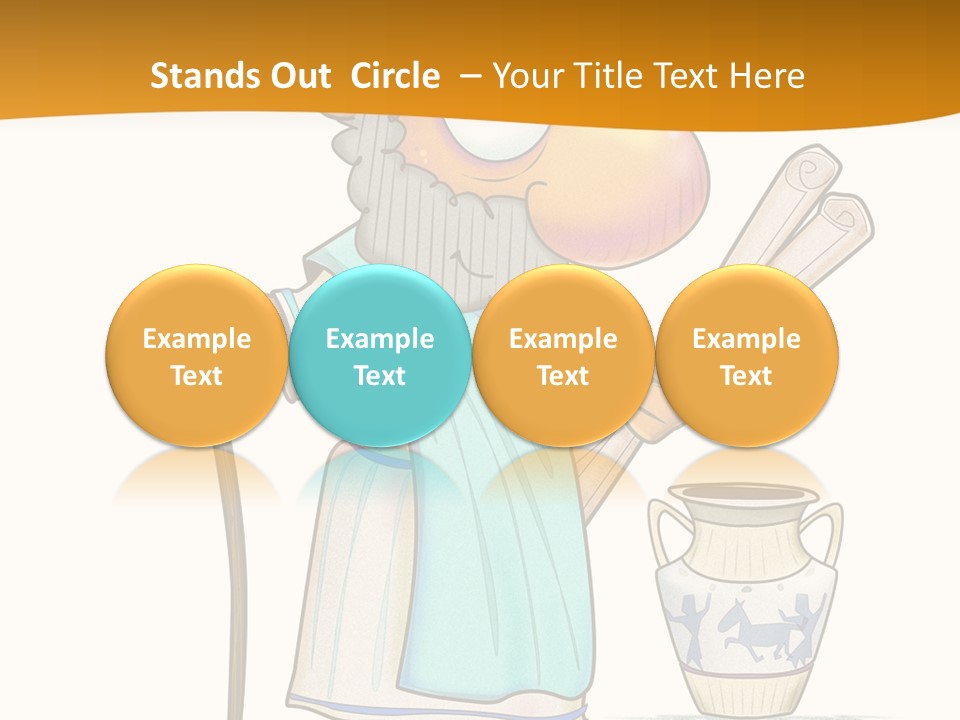 A Man With A Beard Holding A Baseball Bat PowerPoint Template