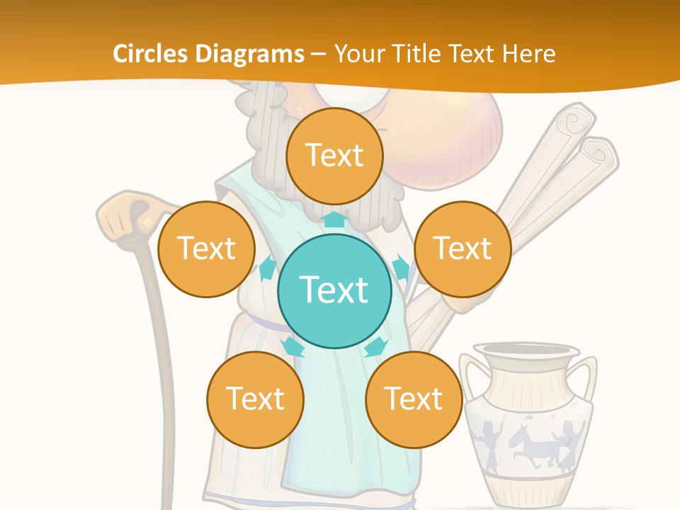 A Man With A Beard Holding A Baseball Bat PowerPoint Template