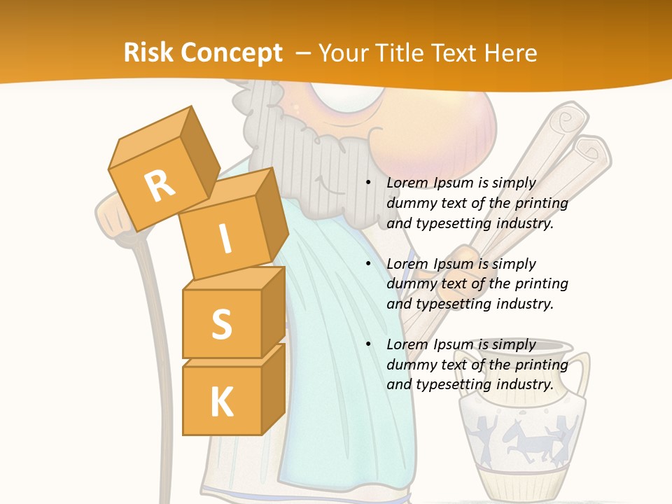 A Man With A Beard Holding A Baseball Bat PowerPoint Template