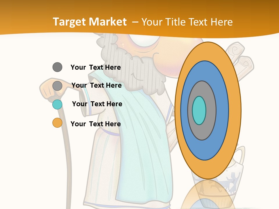 A Man With A Beard Holding A Baseball Bat PowerPoint Template