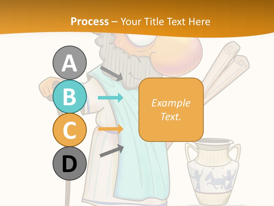 A Man With A Beard Holding A Baseball Bat PowerPoint Template