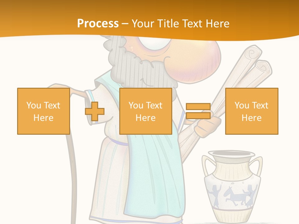 A Man With A Beard Holding A Baseball Bat PowerPoint Template