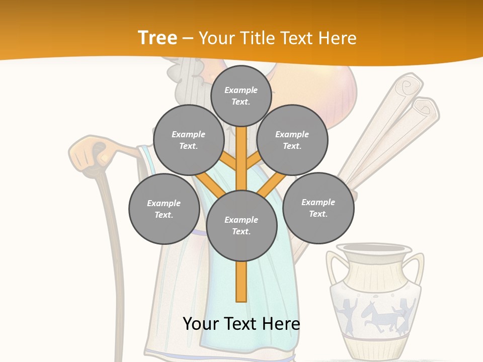A Man With A Beard Holding A Baseball Bat PowerPoint Template