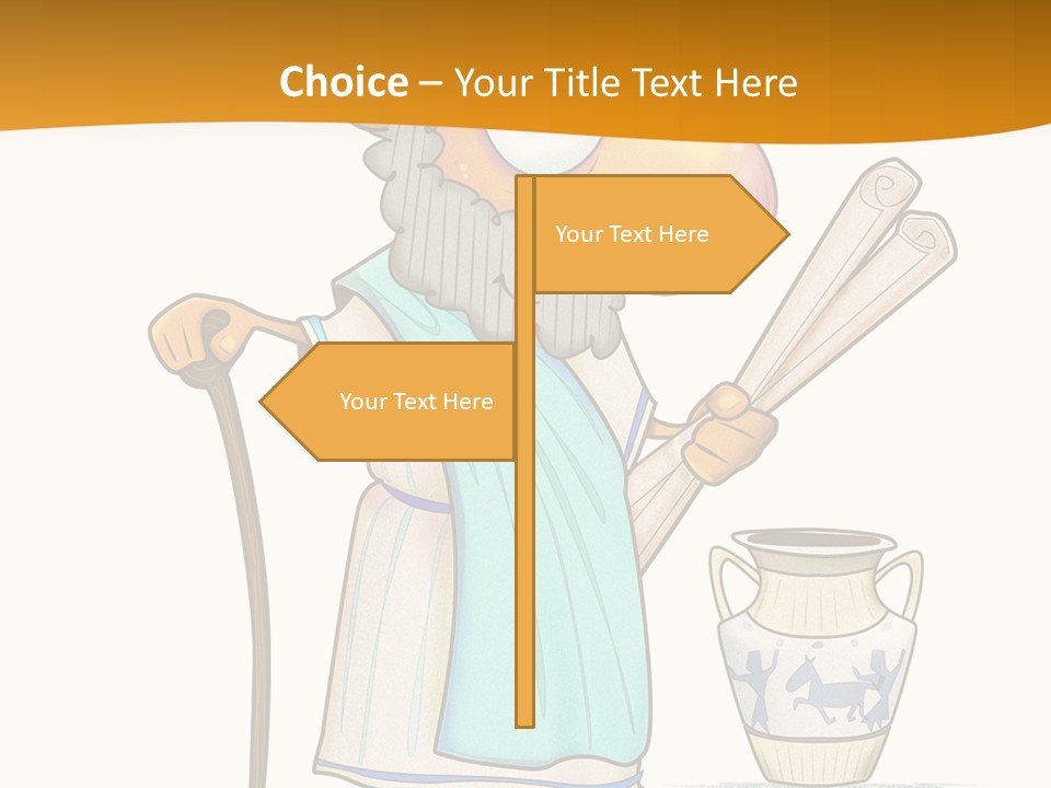 A Man With A Beard Holding A Baseball Bat PowerPoint Template