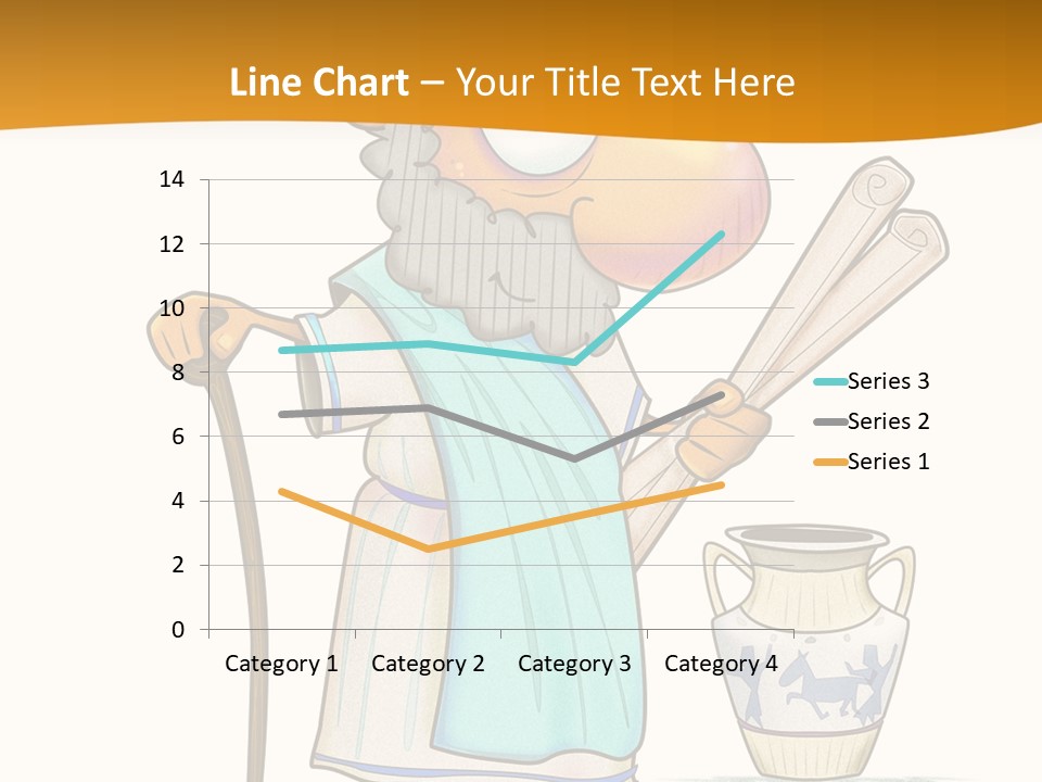 A Man With A Beard Holding A Baseball Bat PowerPoint Template