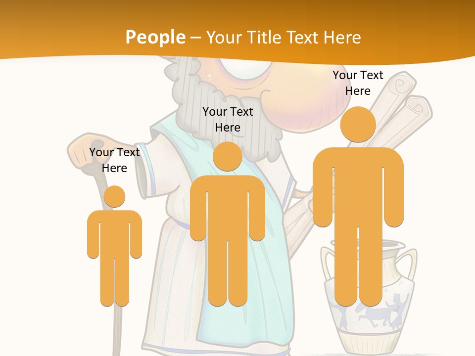 A Man With A Beard Holding A Baseball Bat PowerPoint Template