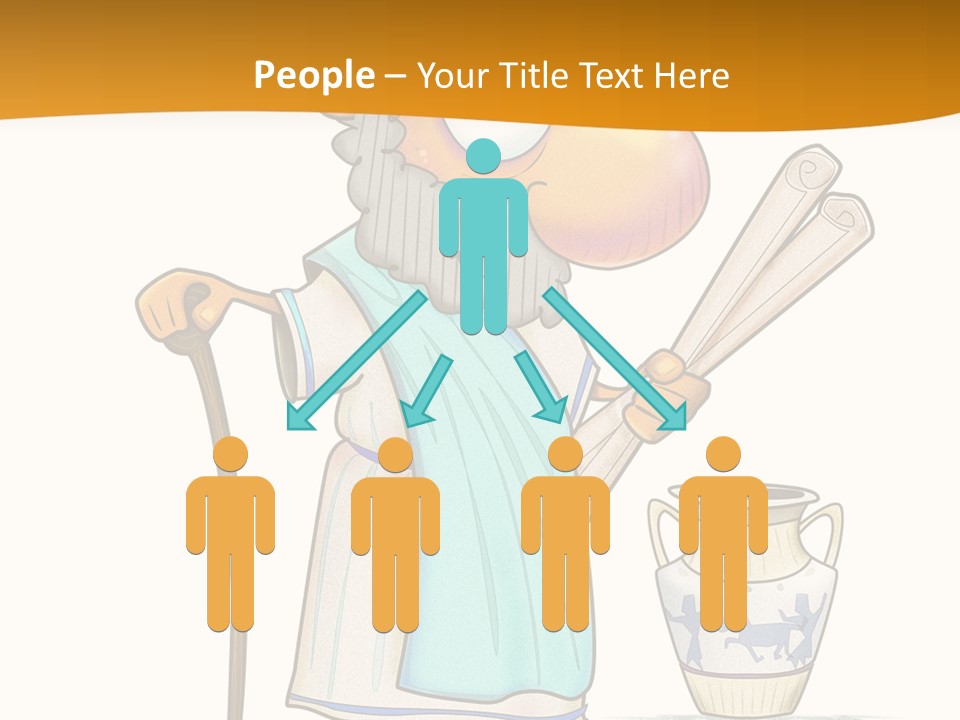 A Man With A Beard Holding A Baseball Bat PowerPoint Template