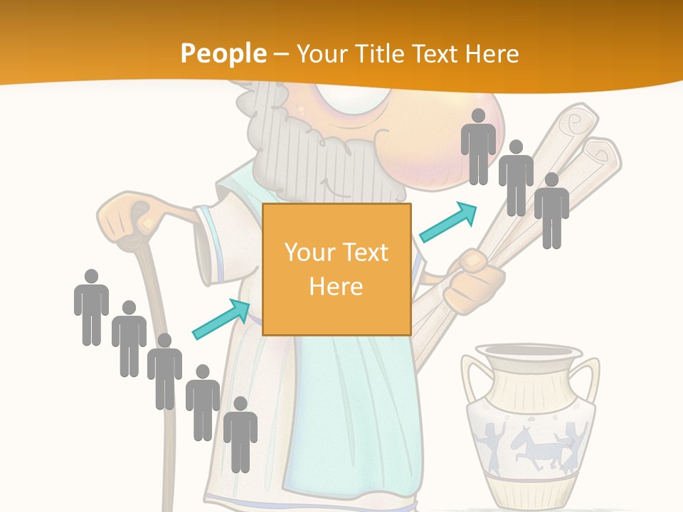 A Man With A Beard Holding A Baseball Bat PowerPoint Template