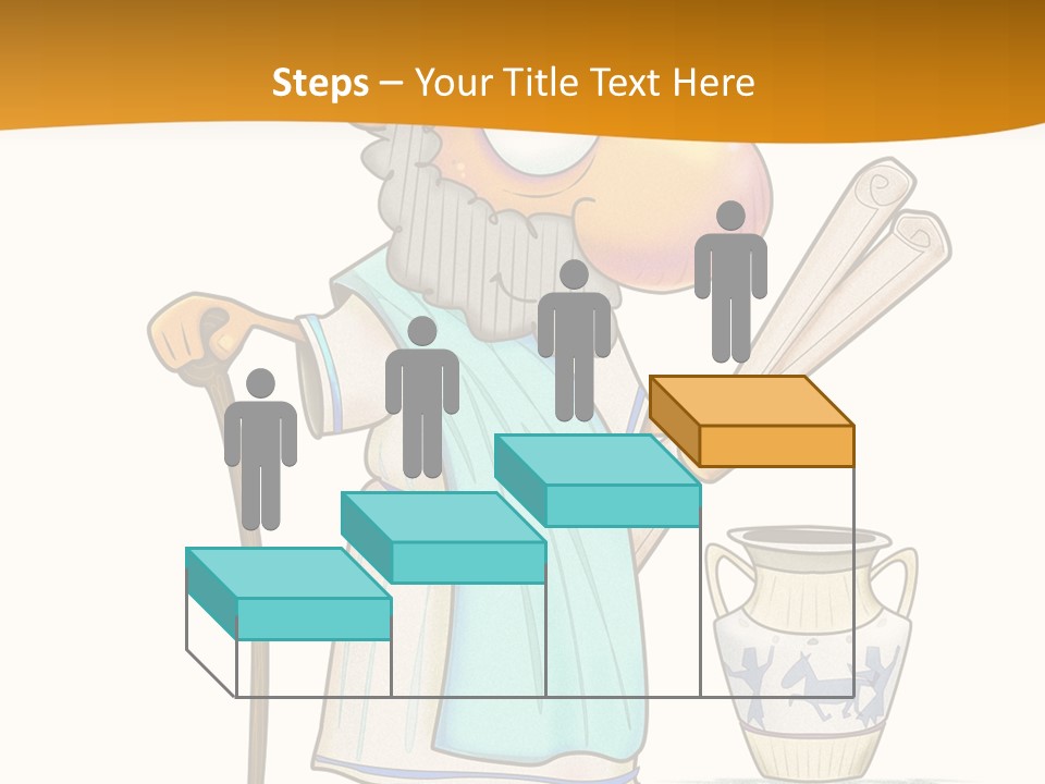 A Man With A Beard Holding A Baseball Bat PowerPoint Template