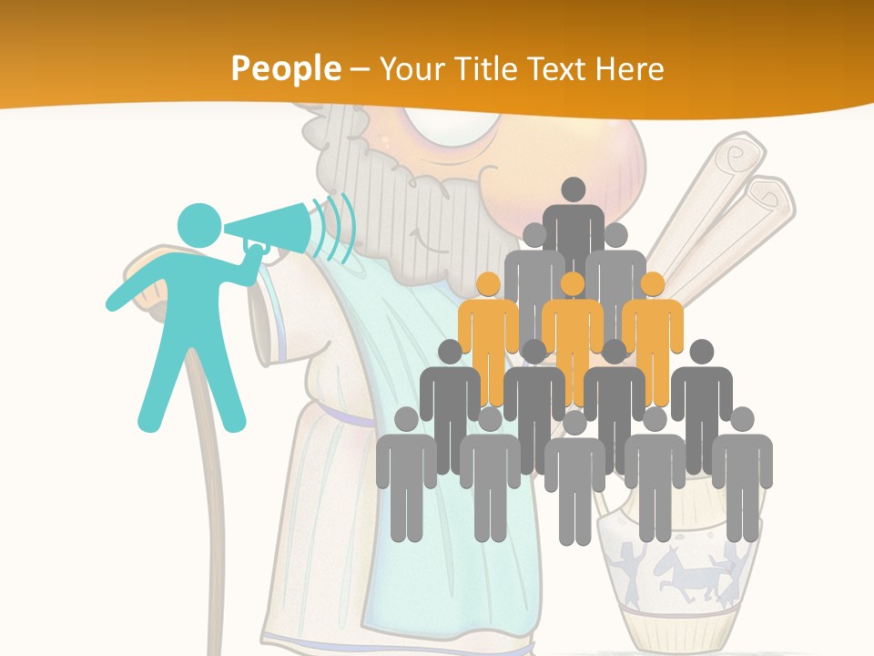 A Man With A Beard Holding A Baseball Bat PowerPoint Template