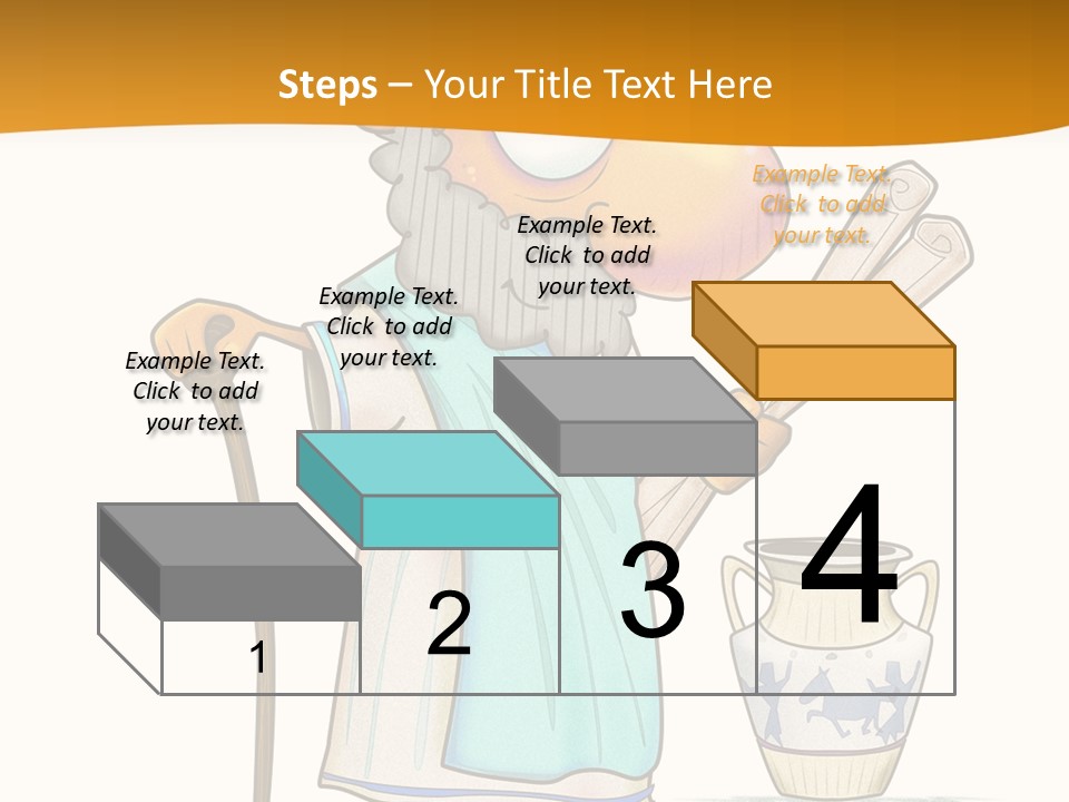 A Man With A Beard Holding A Baseball Bat PowerPoint Template