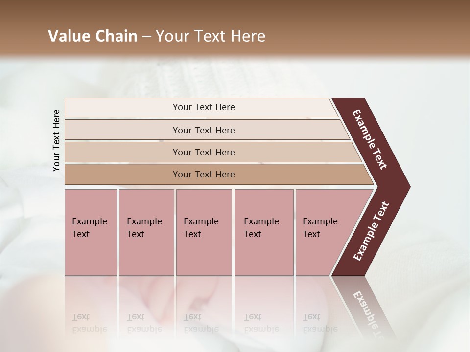 A Baby Sleeping On A Bed With A White Hat PowerPoint Template