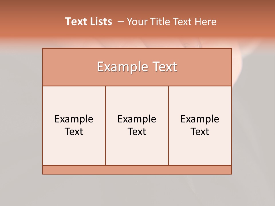 A Woman's Hand With A Red And Black Manicure PowerPoint Template