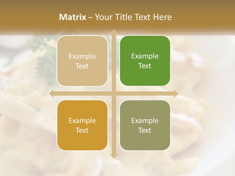 A Plate Of Pasta With Parsley On Top Of It PowerPoint Template