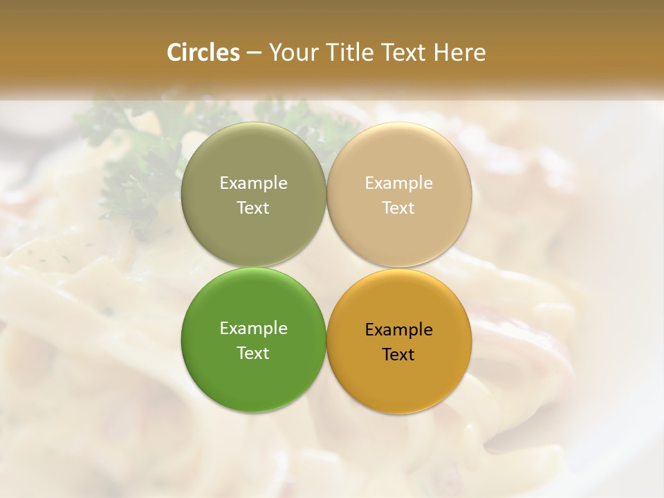 A Plate Of Pasta With Parsley On Top Of It PowerPoint Template