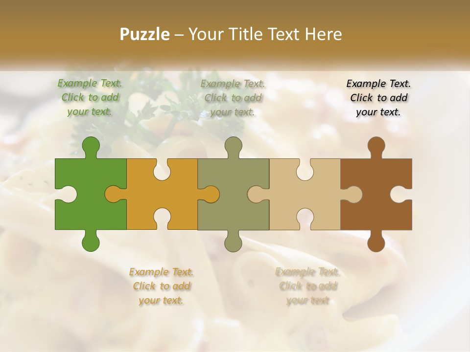 A Plate Of Pasta With Parsley On Top Of It PowerPoint Template
