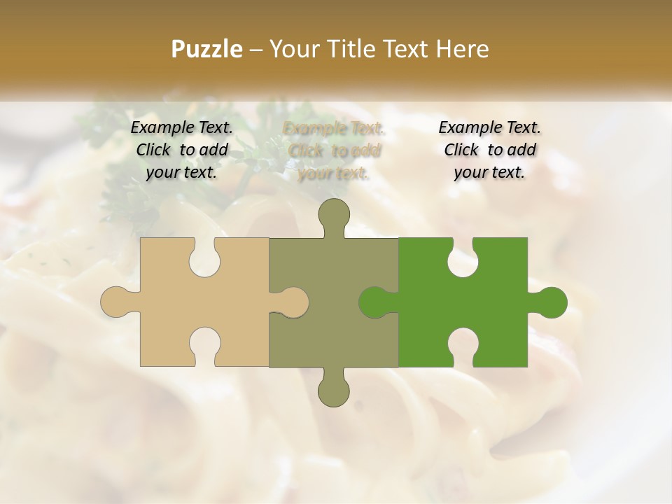 A Plate Of Pasta With Parsley On Top Of It PowerPoint Template