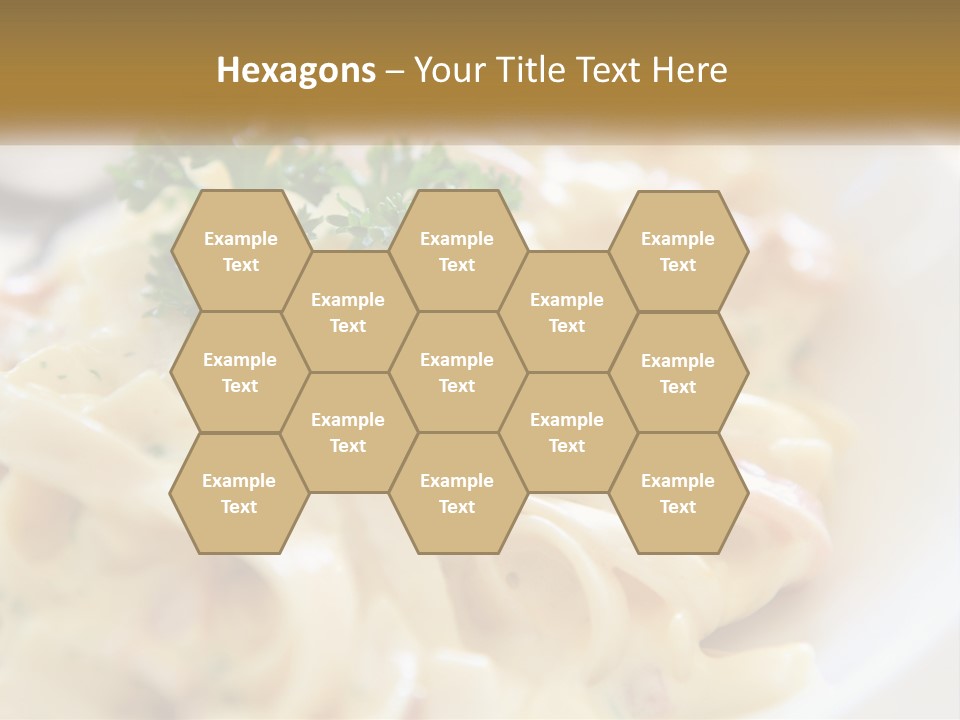 A Plate Of Pasta With Parsley On Top Of It PowerPoint Template