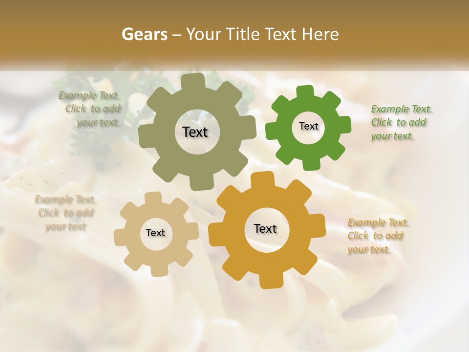 A Plate Of Pasta With Parsley On Top Of It PowerPoint Template