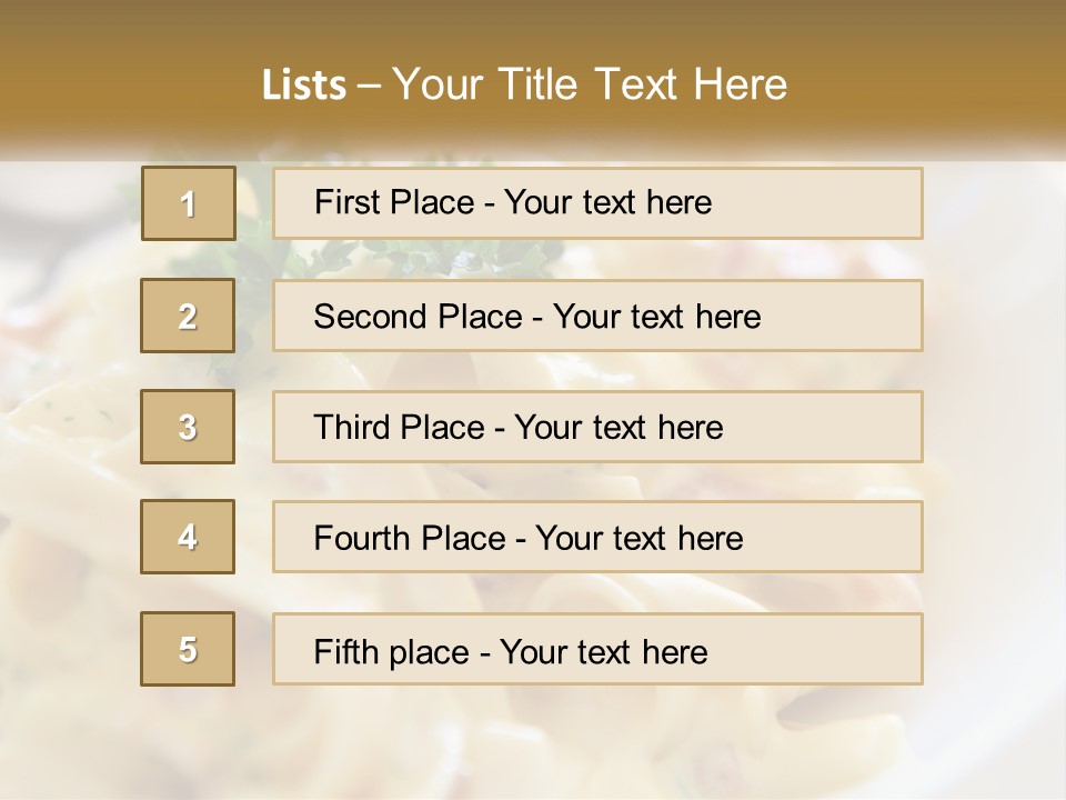 A Plate Of Pasta With Parsley On Top Of It PowerPoint Template