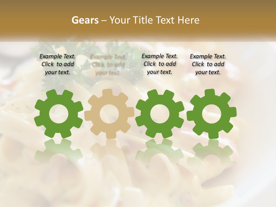 A Plate Of Pasta With Parsley On Top Of It PowerPoint Template