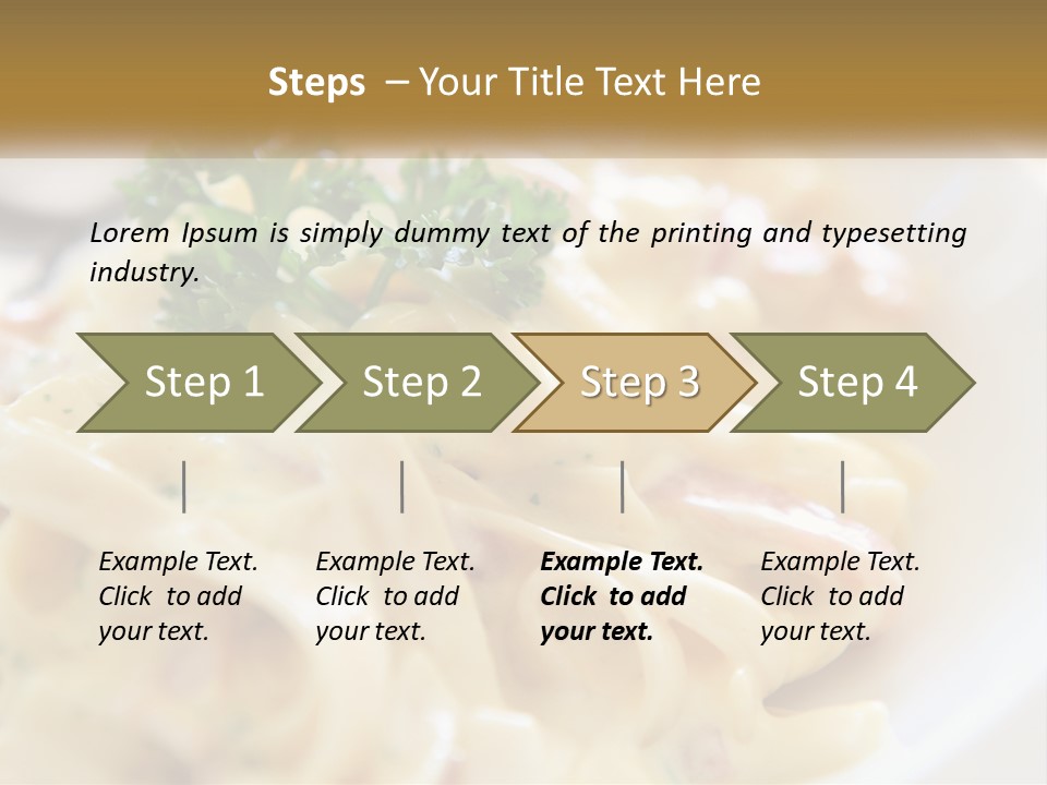 A Plate Of Pasta With Parsley On Top Of It PowerPoint Template