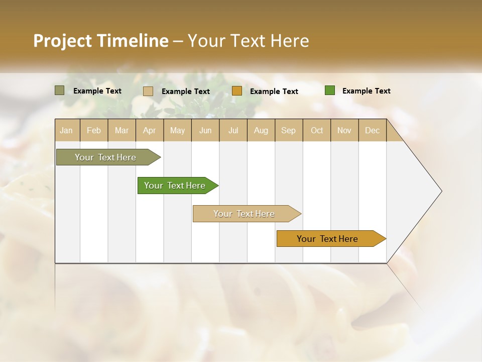 A Plate Of Pasta With Parsley On Top Of It PowerPoint Template