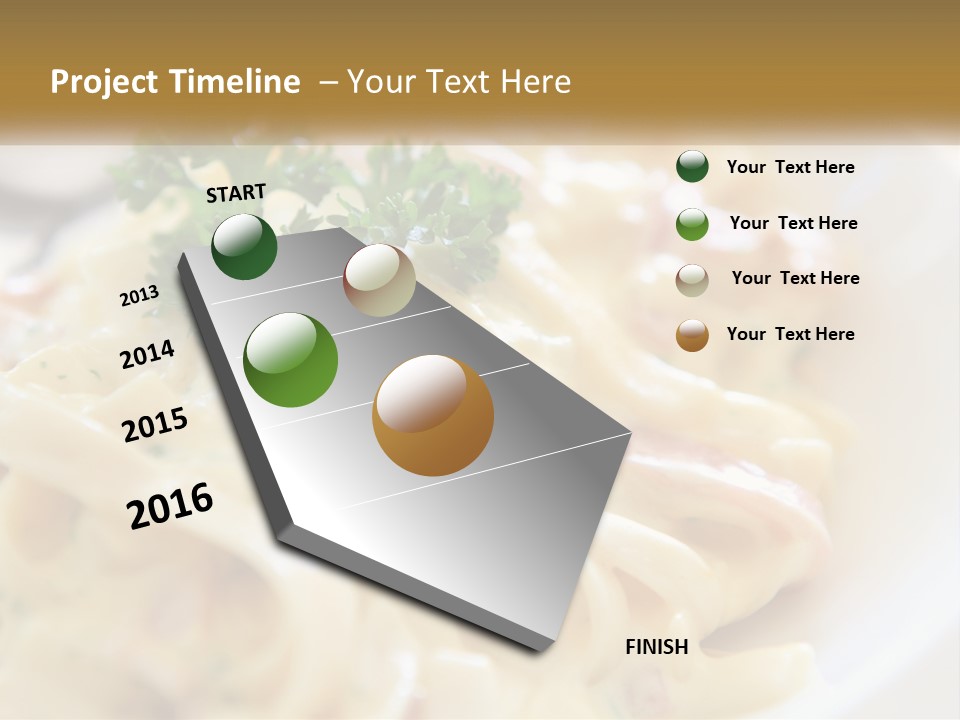 A Plate Of Pasta With Parsley On Top Of It PowerPoint Template
