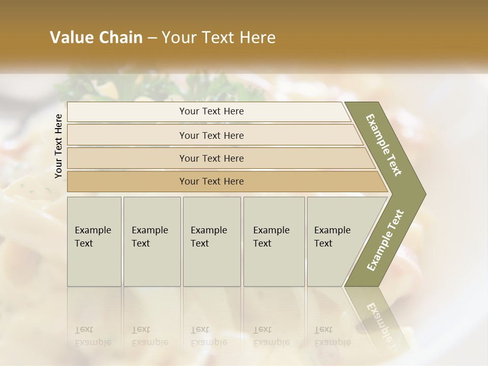A Plate Of Pasta With Parsley On Top Of It PowerPoint Template