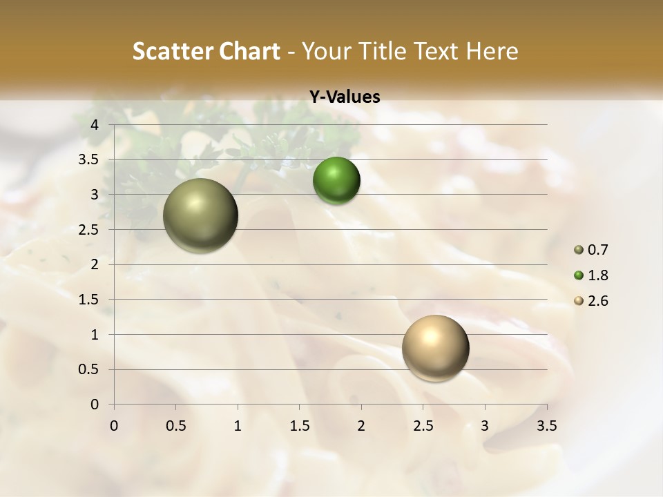 A Plate Of Pasta With Parsley On Top Of It PowerPoint Template