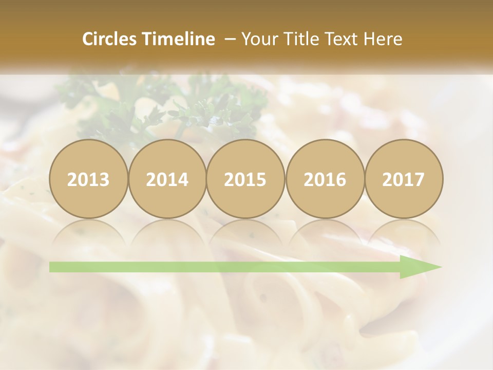 A Plate Of Pasta With Parsley On Top Of It PowerPoint Template
